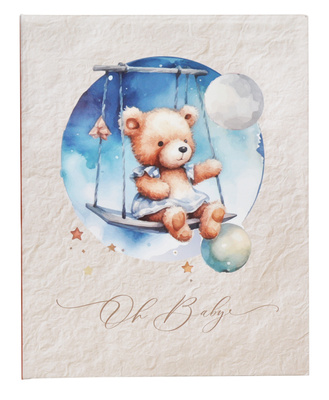 Album na 304 zdjęcia do wsuwania w rozmiarze 10x15 cm - 10x15/304 OH BABY - klejony - brązowy - dziecięcy