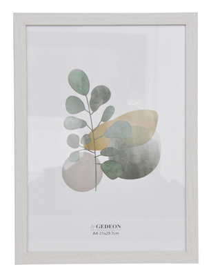 Ramka drewnopodobna - naturalna - format A4 21x29,7 cm - kolor naturalny kremowy - D1821