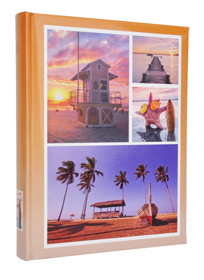 Album na zdjęcia w rozmiarze 10x15 cm - 200 zdjęć do wsuwania - SUNSET - Pomarańczowy - widoki - zachód słońca