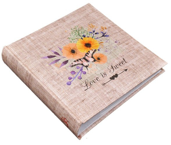 Album 10x15/200 FLEX - Beżowy - kwiaty