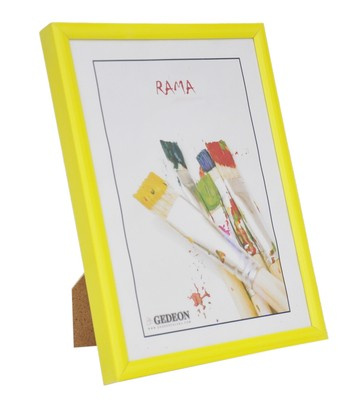 Ramka na zdjęcia w formacie 15x21 cm - żółta
