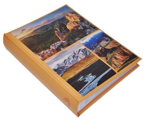 Album na 300 zdjęć do wsuwania w rozmiarze 10x15 cm 10x15/300 WORLD - Pomarańczowy