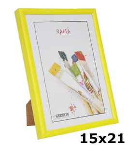 Ramka na zdjęcia w formacie 15x21 cm - żółta