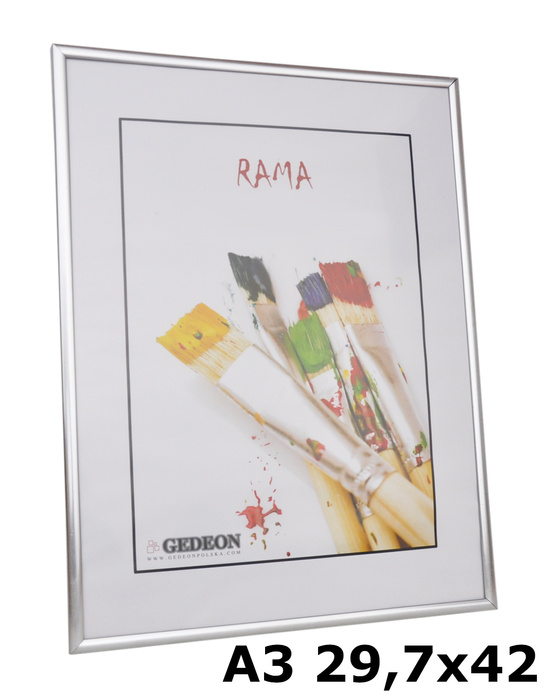 Ramka na zdjęcie/plakat w formacie A3 29,7x42 cm - Srebrna