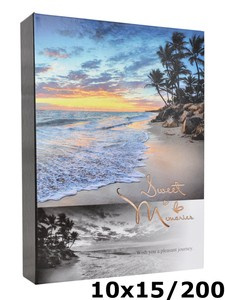 Album na zdjęcia 200 zdjęć w rozmiarze 10x15 cm  MEMO LAND - 10x15/200 - klejony - widoczki