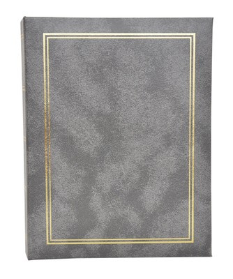 Album na 36 zdjęć w rozmiarze 15x21 cm do wsuwania 15x21/36 CLASSIC- szary - złota ramka