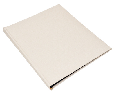 Album na zdjęcia do wklejania - tradycyjny DBCS20 LINEN SAND - Piaskowy - Czarne karty - 40 kart 20 stron - materiałowa okładka