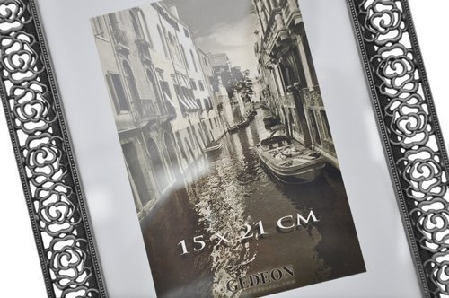 Mosiężna ramka na zdjęcia w formacie 15x21 cm - kolor stare srebro - RM0768S