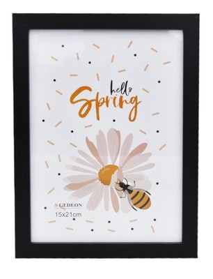 Ramka drewnopodobna - naturalna - format 10x15 cm- kolor czarny - FC10