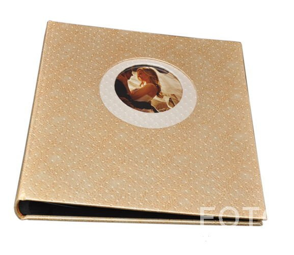 Album Tradycjny 30 kart STYLE - Złoto-kremowy - czarne karty