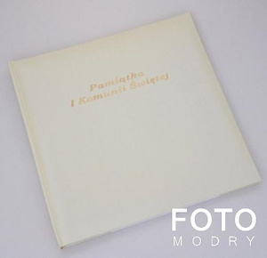 Album tradycyjny DBCSS10PK-2 Pamiątka Komunii Świętej - Złoty - Białe Karty