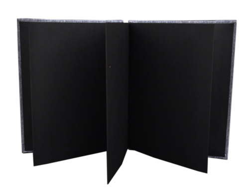 Album na zdjęcia harmonijka jamnik na 12 zdjęć w rozmiarze 10x15 cm -  BENE BEIGE - Beżowy - materiał - płótno