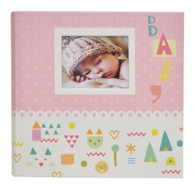 Album na 200 zdjęć do wsuwania w rozmiarze 10x15 cm - 10x15/200 bbm46200 baby 7g - Różowy dziecięcy