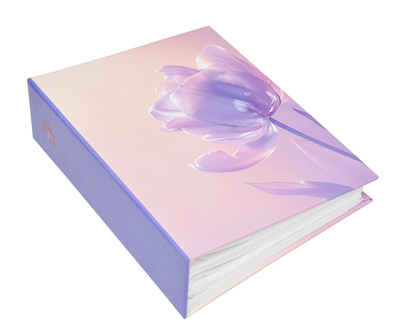 Album na zdjęcia w rozmiarze 10x15 - 304 zdjęcia do wsuwania - 10x15/304 DREAM FLOWER- różowy -  kwiaty