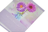 Album 10x15/100 FLOWER 3 - klejony - Fioletowy - kwiaty