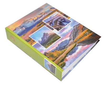 Album na zdjęcia w rozmiarze 10x15 - 200 zdjęć do wsuwania - 10x15/200 SEP - zielony - widoczki 