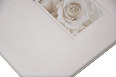 Album na zdjęcia do wklejania tradycyjny - DBCS20 JUSTLOVE - 20 kart - Biały - kremowe karty