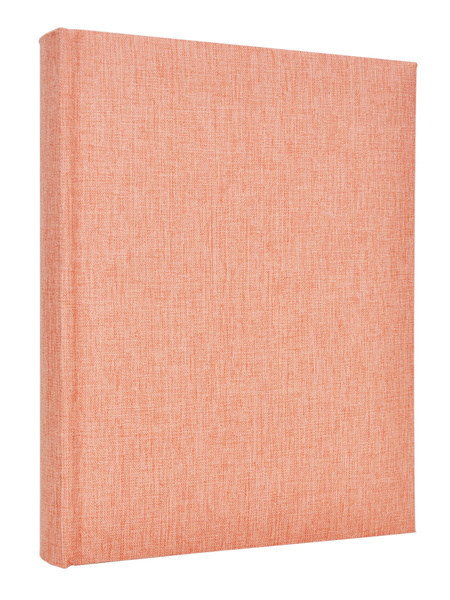 Album na zdjęcia w rozmiarze 10x15 cm - 200 zdjęć do wsuwania - LINEN NUTMEG - łososiowy - płótno