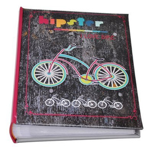 Album 10x15/200 MODERN BIKES - Różowy - ciemne drewno