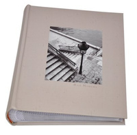 Album 10x15/200 PAST - beżowy - widoczki - odcienie szarości