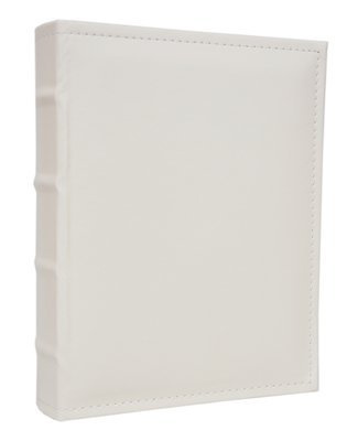Album na 100 zdjęć do wsuwania w rozmiarze 15x21 cm - WHITE - ekoskóra - biały/kremowy