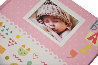 Album na 200 zdjęć do wsuwania w rozmiarze 10x15 cm - 10x15/200 bbm46200 baby 7g - Różowy dziecięcy