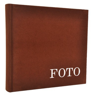 Album DECOR 216  na 200 zdjęć w formacie 10x15 cm - brąz - miękki zamsz 