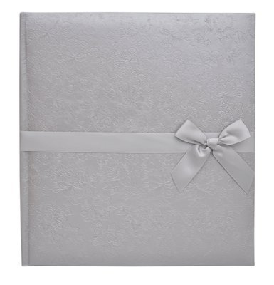 Album Tradycjny 30 kart SILK- Srebrny - kremowe karty