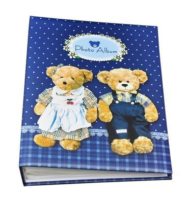 Album na 200 zdjęć do wsuwania - zdjęcia w rozmiarze 10x15 cm BEARS - Granatowy - miś - misie