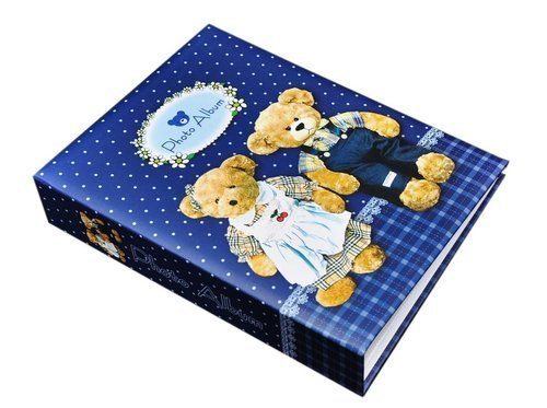 Album na 200 zdjęć do wsuwania - zdjęcia w rozmiarze 10x15 cm BEARS - Granatowy - miś - misie