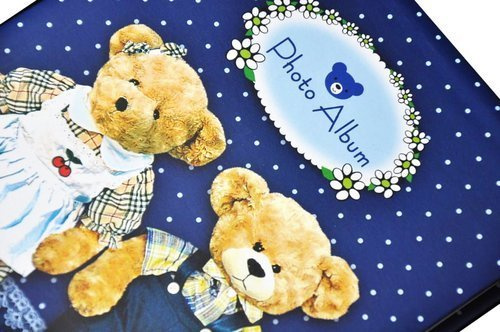 Album na 200 zdjęć do wsuwania - zdjęcia w rozmiarze 10x15 cm BEARS - Granatowy - miś - misie