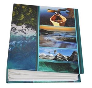 Album na 304 zdjęcia w rozmiarze 10x15 cm - do wsuwania - PARADISE - Zielony - widoczki - na zdjęcia z wakacji