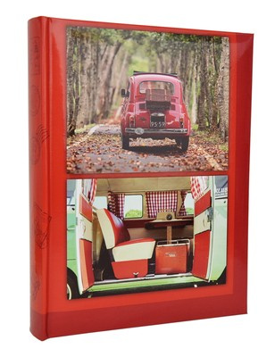 Album na zdjęcia w rozmiarze 10x15 cm - 200 zdjęć do wsuwania - OUTING - czerwony - widoki