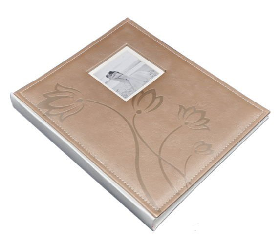 Album tradycyjny DBCS20 FLOWER - beżowy- kremowe karty