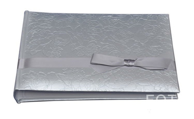 Album tradycyjny FA 5196 SILK RIBBON - Srebrny - kremowe karty